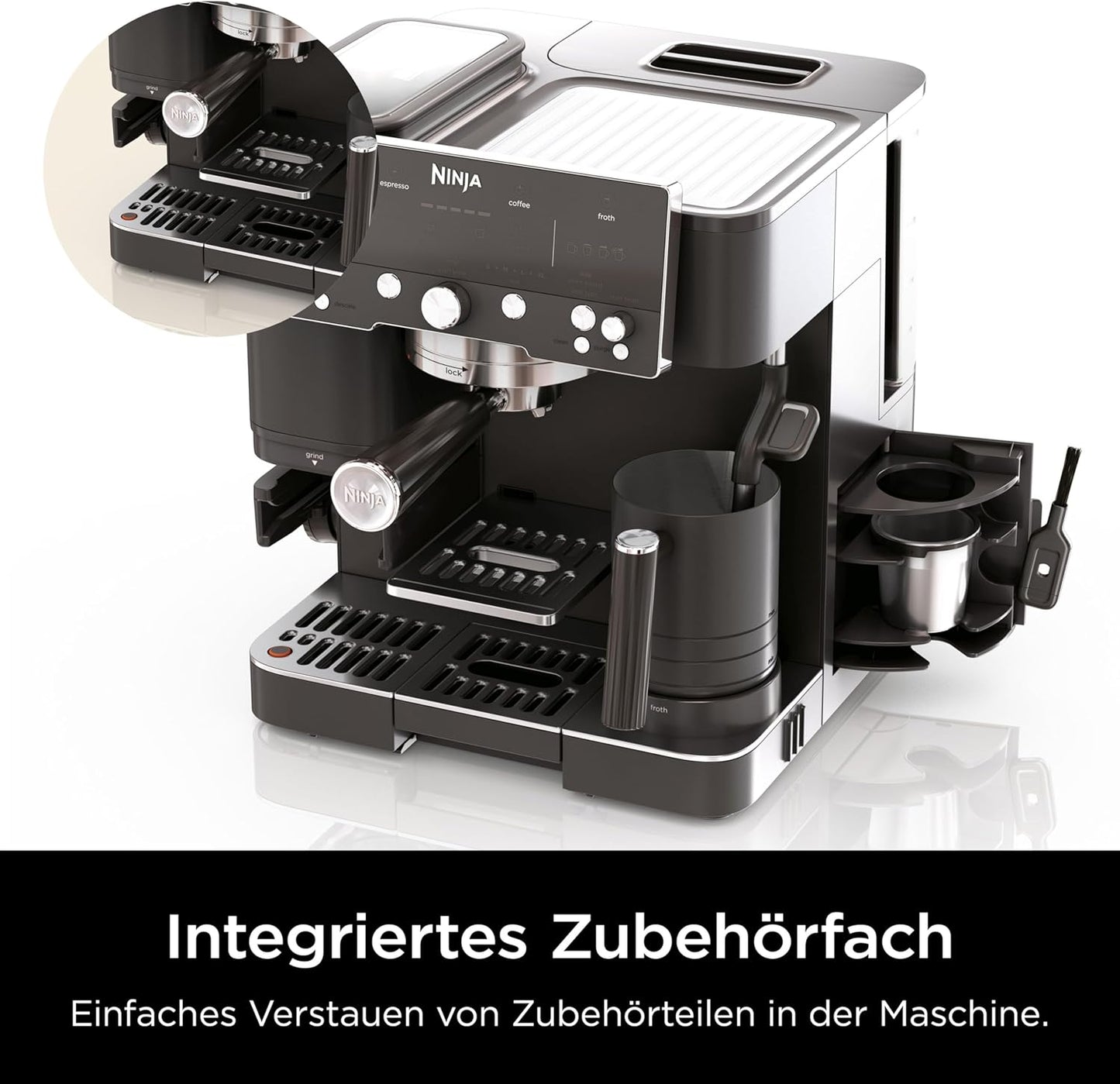 Luxe Premier 3-in-1-Kaffeemaschine ES601EUBK, Mitternachtsschwarz