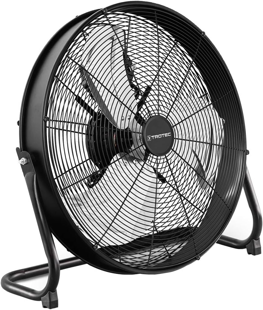 Bodenventilator TVM 20 D mit 360° Neigung, 120 W Schwarz
