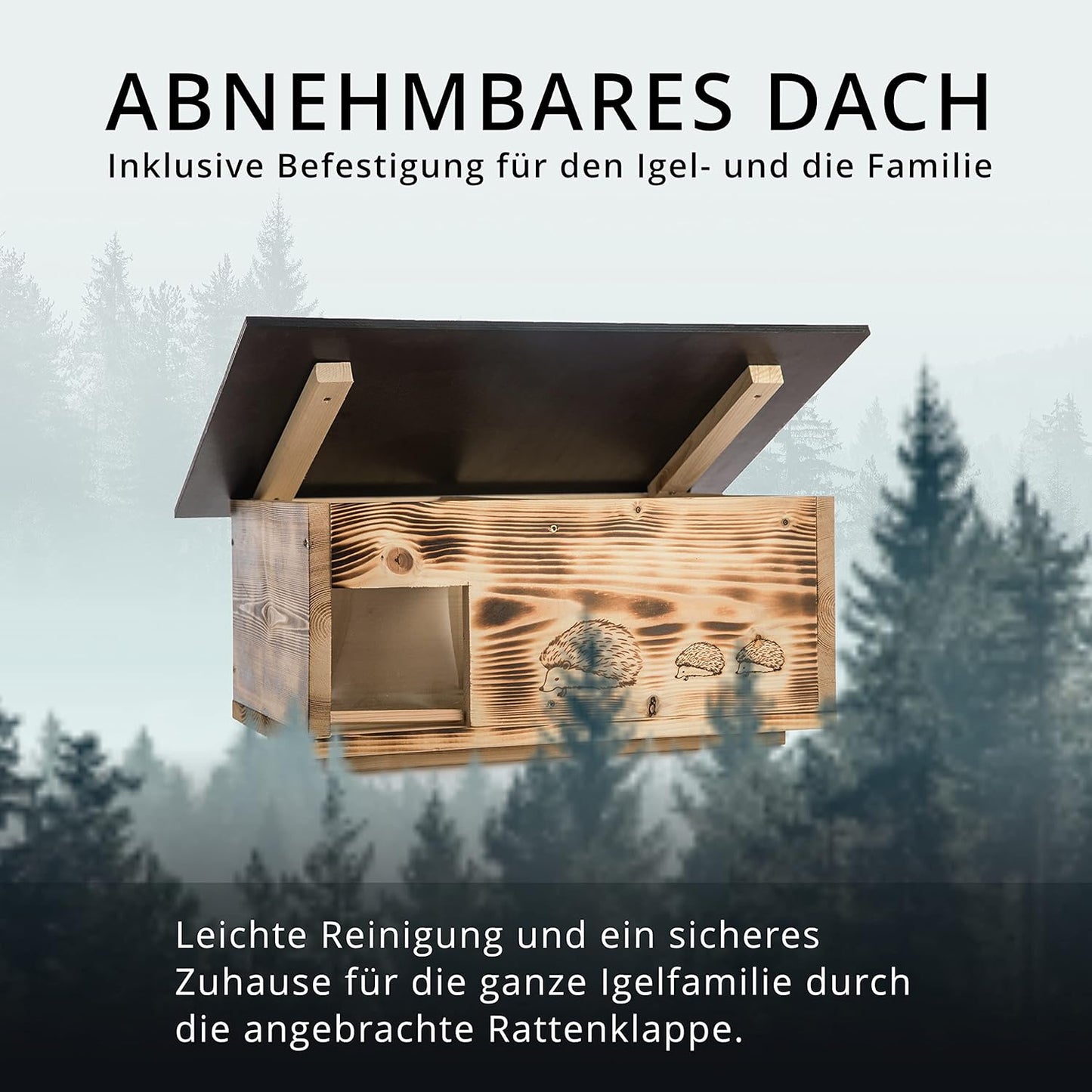 XXXL Igelhaus mit Labyrintheingang und Rattenklappe, Gebrannt