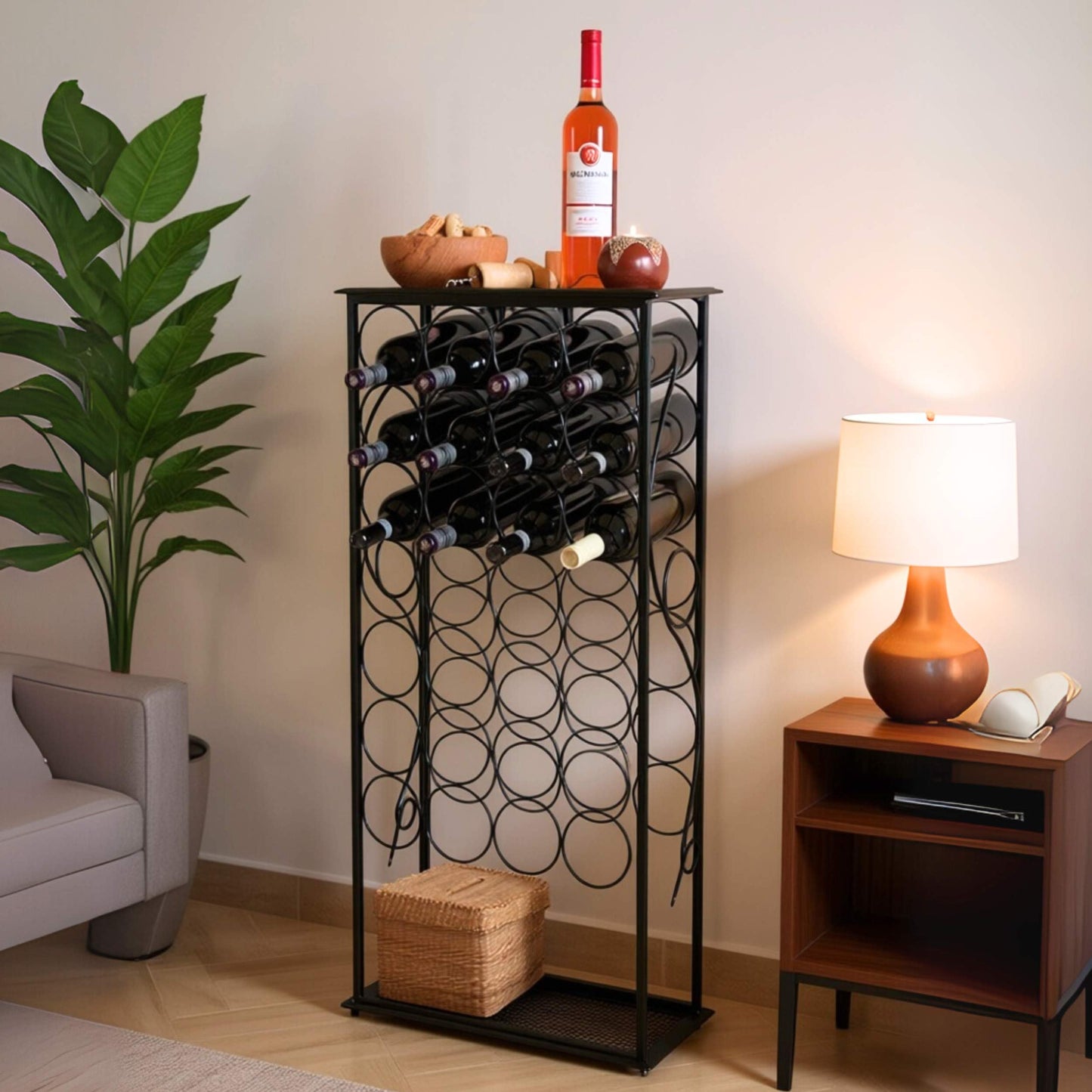 Modernes Weinregal Metall