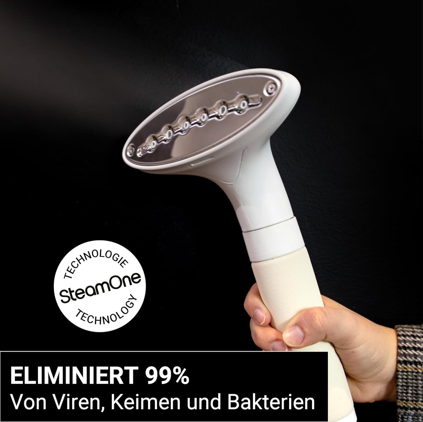 Vertikaler Steamer & Dampfglätter EUH2020W, Liter 1,2L Weiß