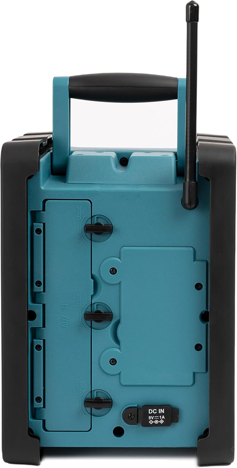 Baustellenradio BSR 200 mit Bluetooth und DAB+, Blau Netz-/Akkubetrieb mit DAB