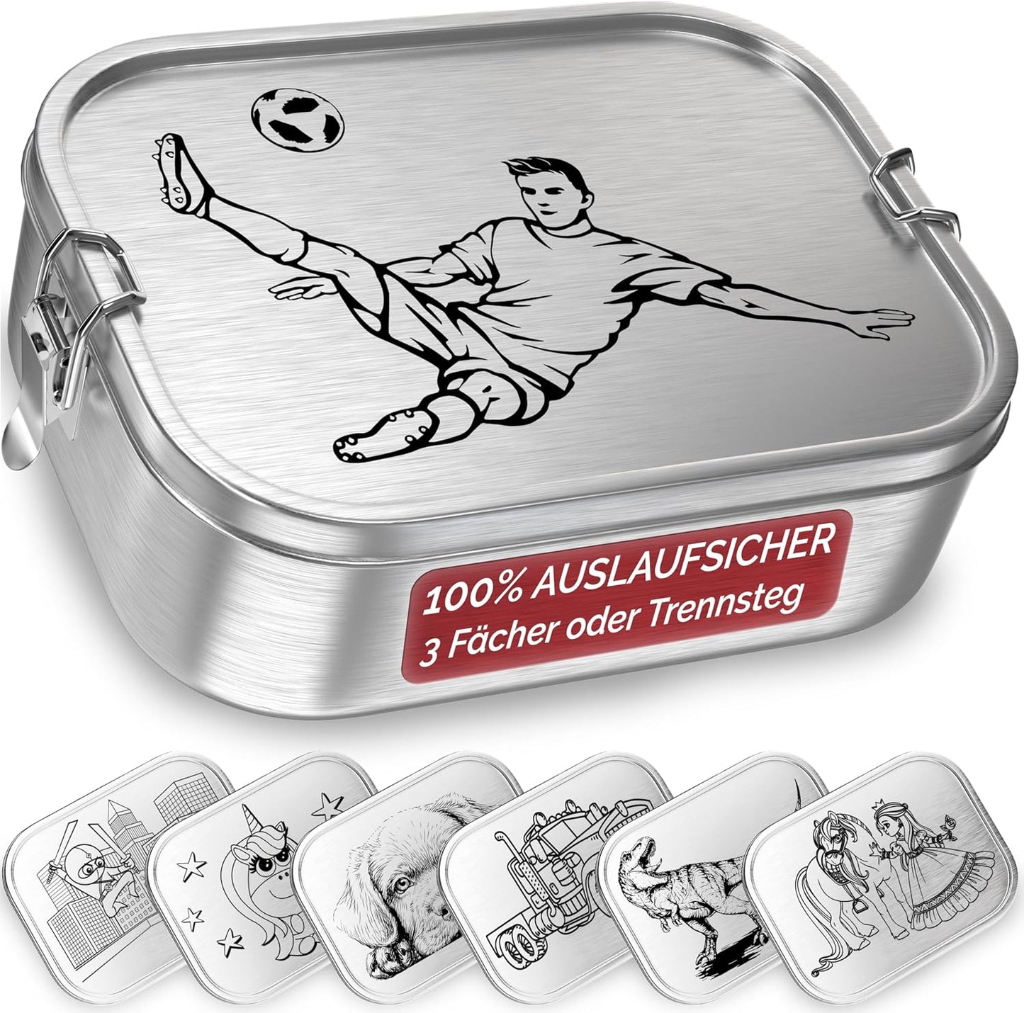 DB-02 Bento Box Brotdose, Trennsteg Fussball