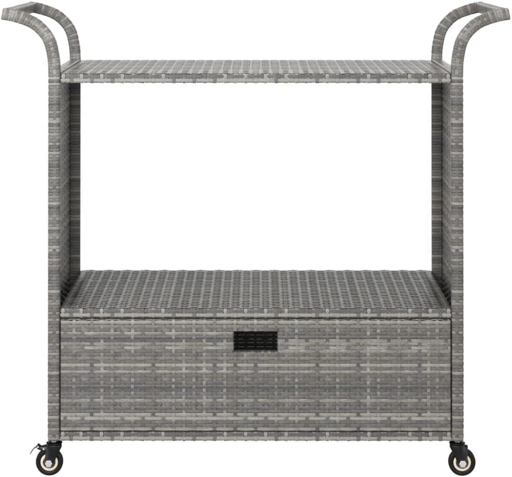 Barwagen mit Schublade, Grau