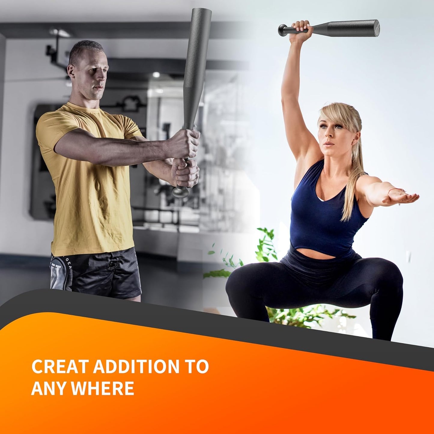Indian Club-Bell für Ganzkörper-Workout, 1-5LB