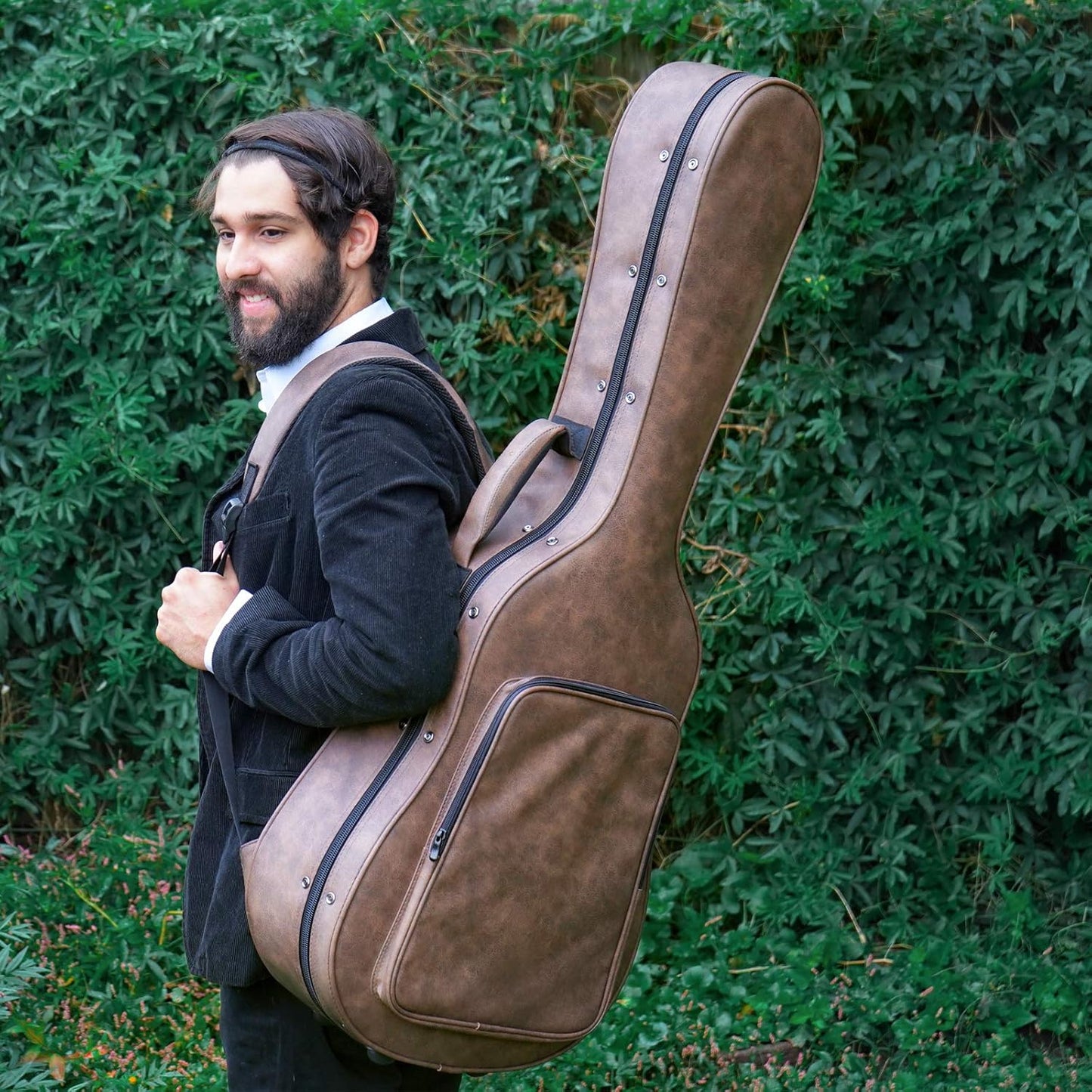 Koffer für Akustikgitarre, Brown