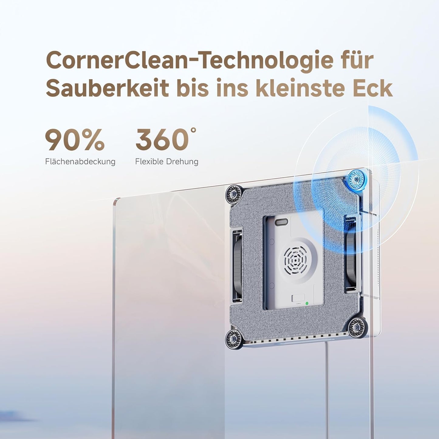 C1 Fensterputzroboter mit CornerClean-Technologie, C1