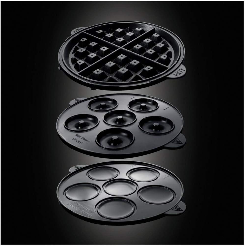 3-in-1 Multifunktionsgerät: Waffel-, Cupcake- & Donut-Maker Fiesta, Waffeleisen