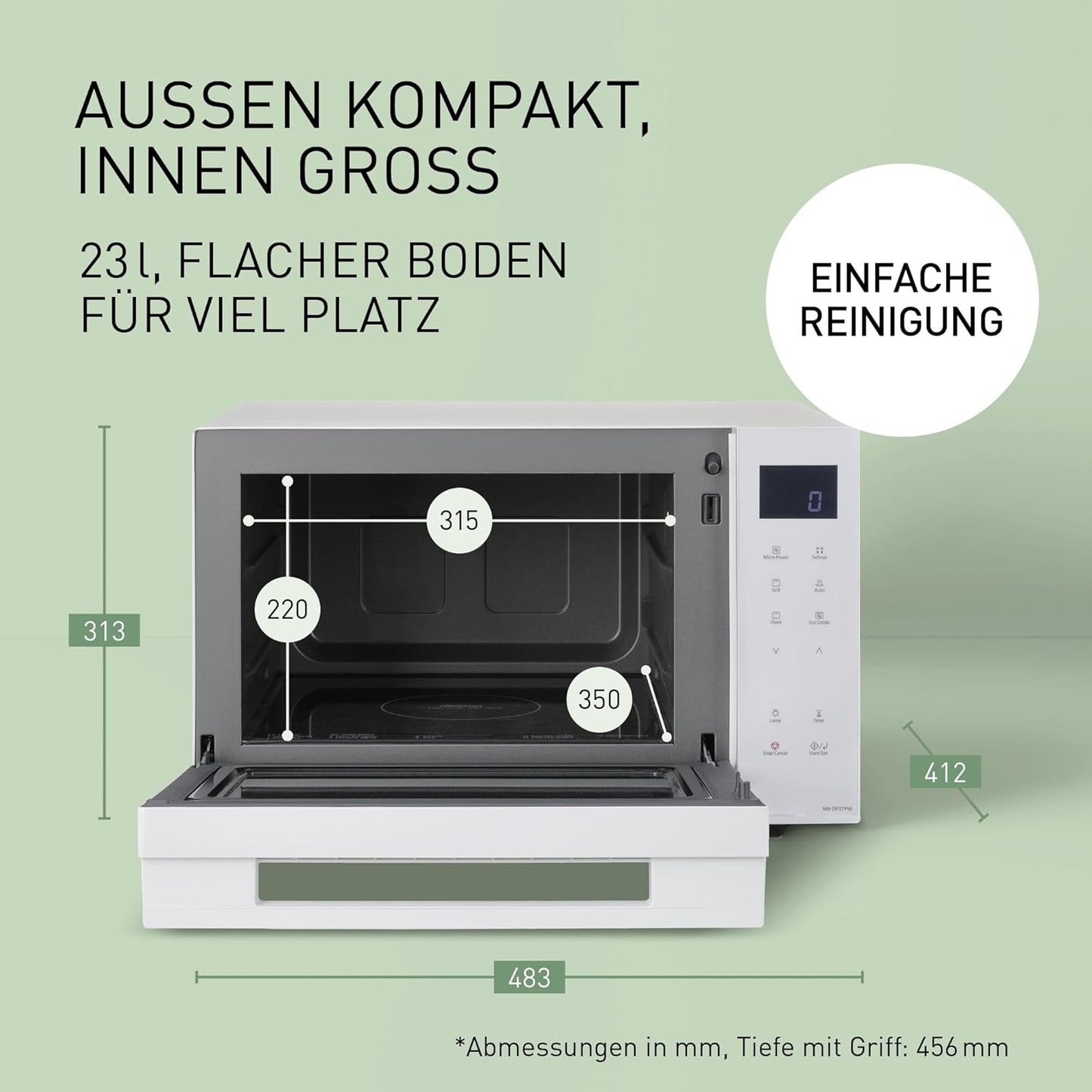 Kombi-Mikrowelle & Grill, Weiss