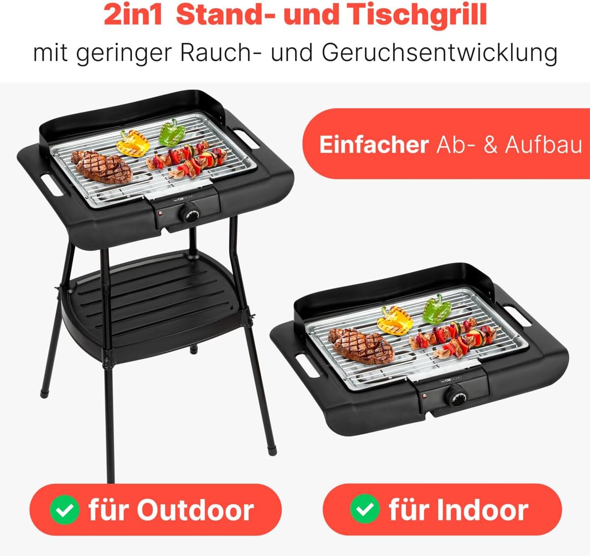 Stand- und Tischgrill, Modell 2026
