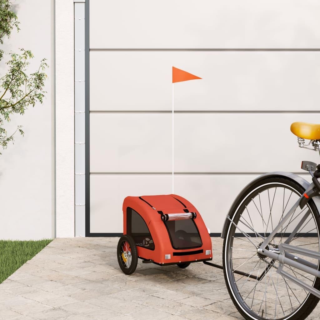 Fahrradanhänger Merill für Hunde, 124 x 53 x 53 cm Orange