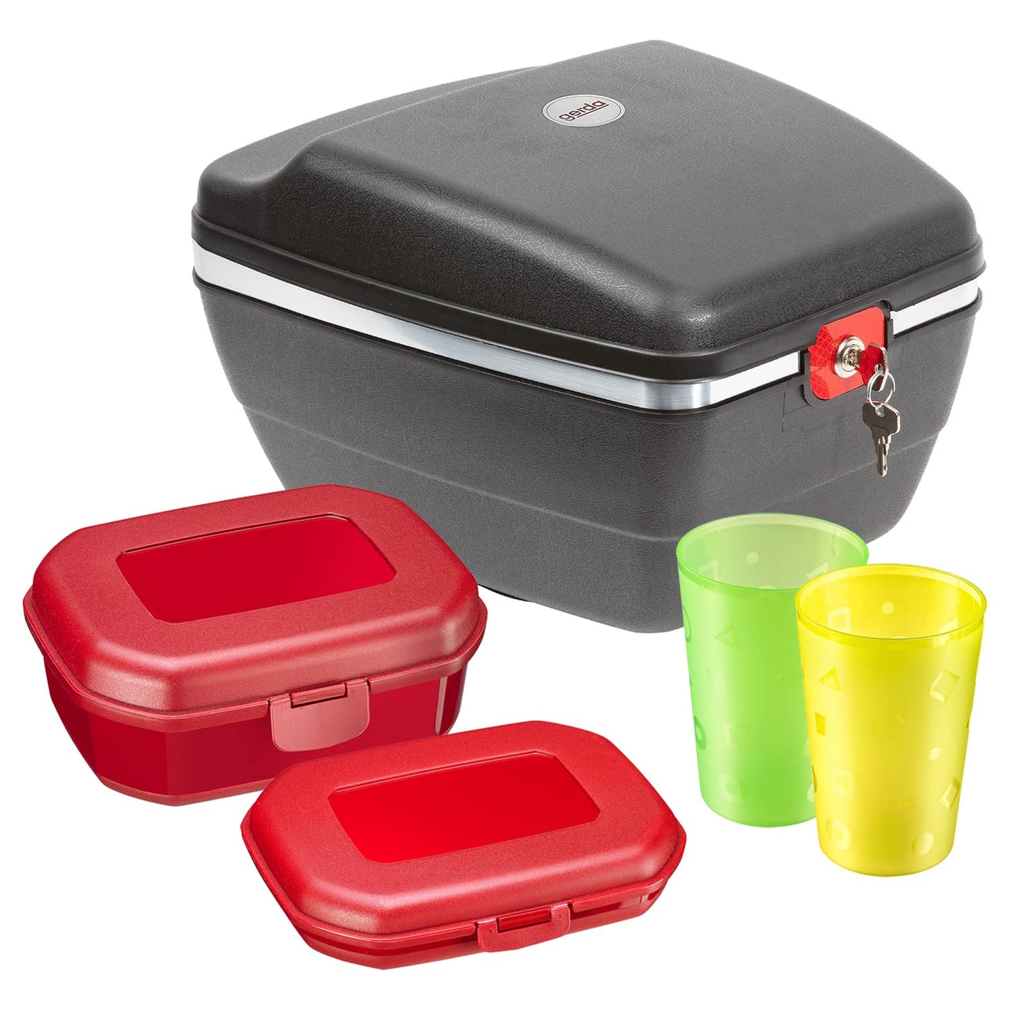 Radkoffer mit Zubehörset, Set 5tlg.