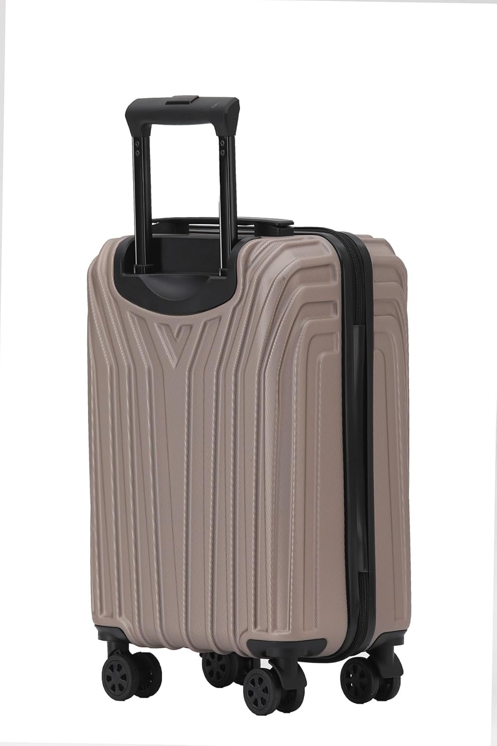 Rollkoffer mit TSA-Schloss, Champagner 55 cm