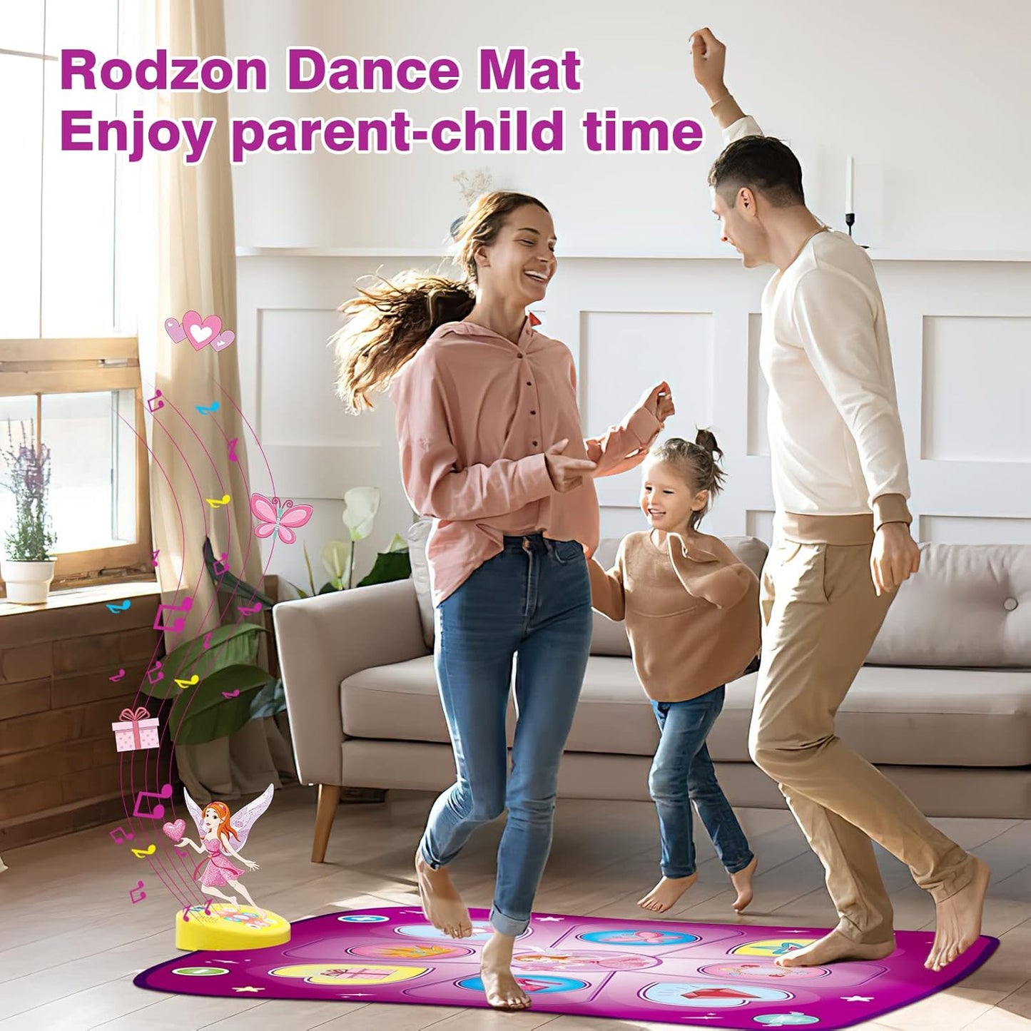 Tanzmatte mit Musik und LED