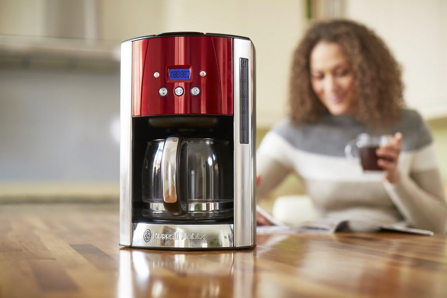 Digitale Filterkaffeemaschine Luna Solar mit Timer, Modern