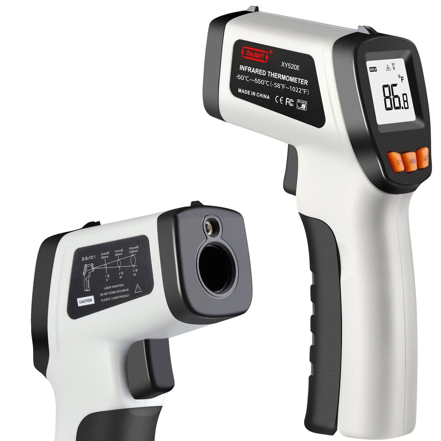 Infrarot Laser-Thermometer, Grauen.