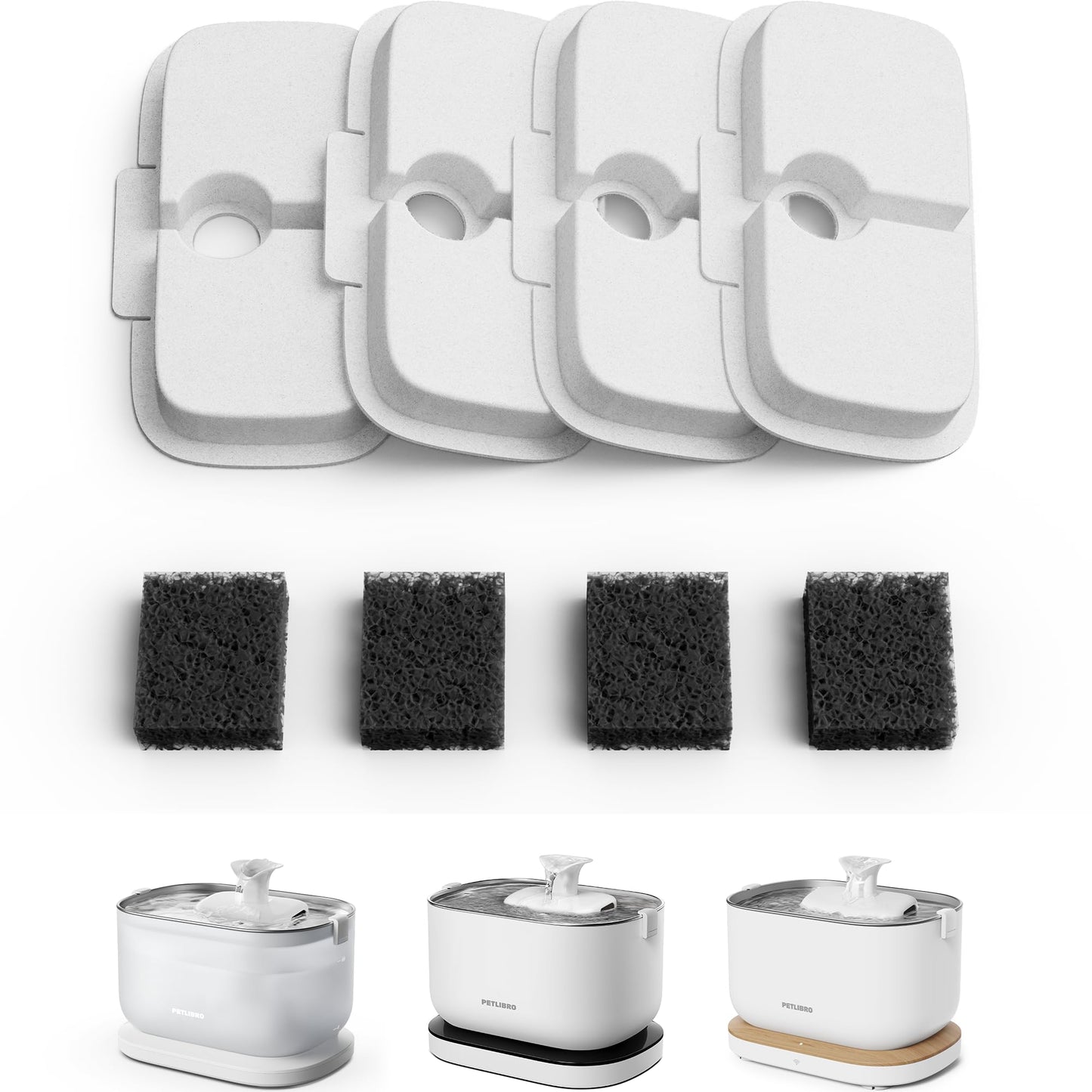 Katzenbrunnen Filter für Dockstream 1, 4er-Pack