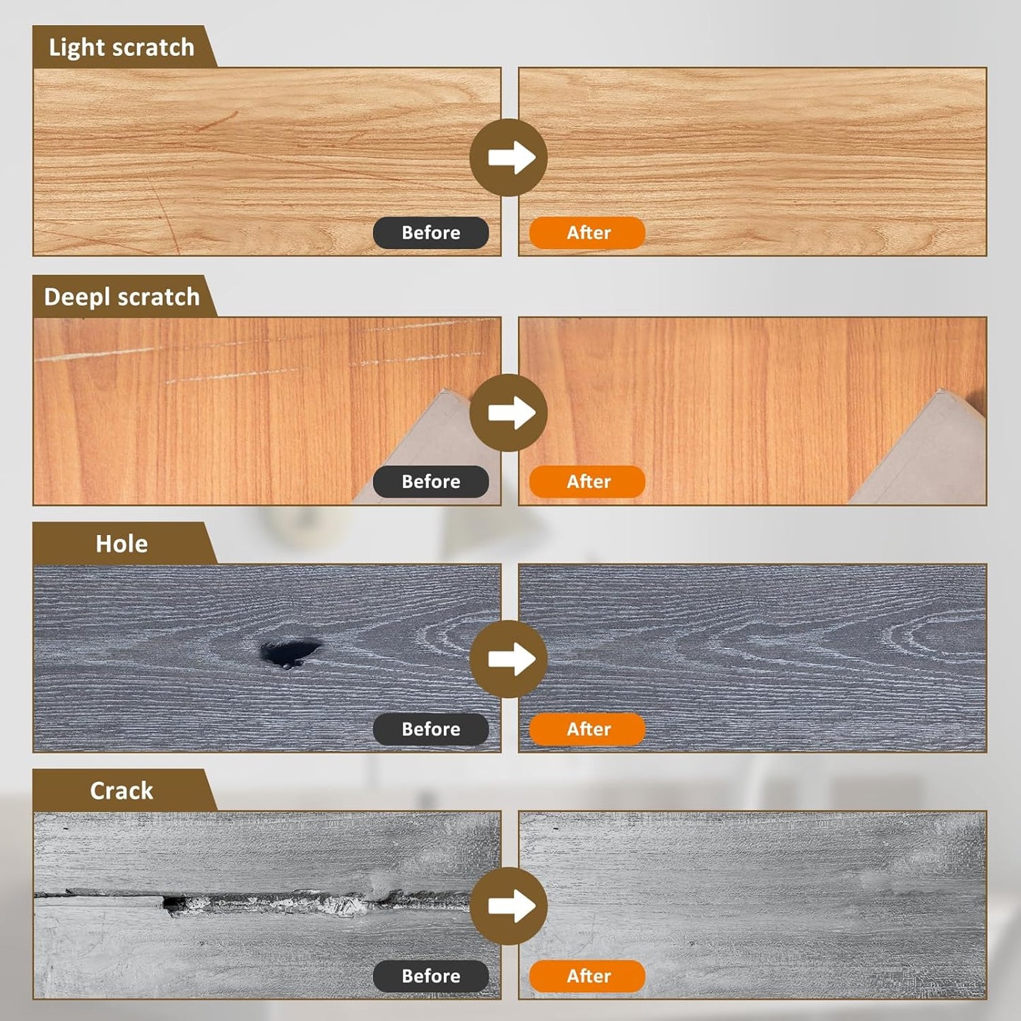 Laminat-Reparaturset mit Wärmestift, MKBXFLKIT-01