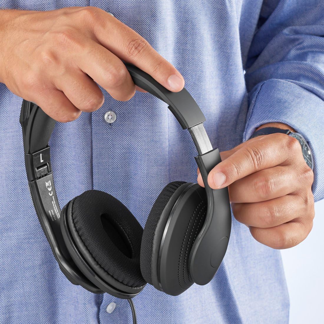 HS-USB300 V2 Headset mit Mikrofon und Lautstärkeregler