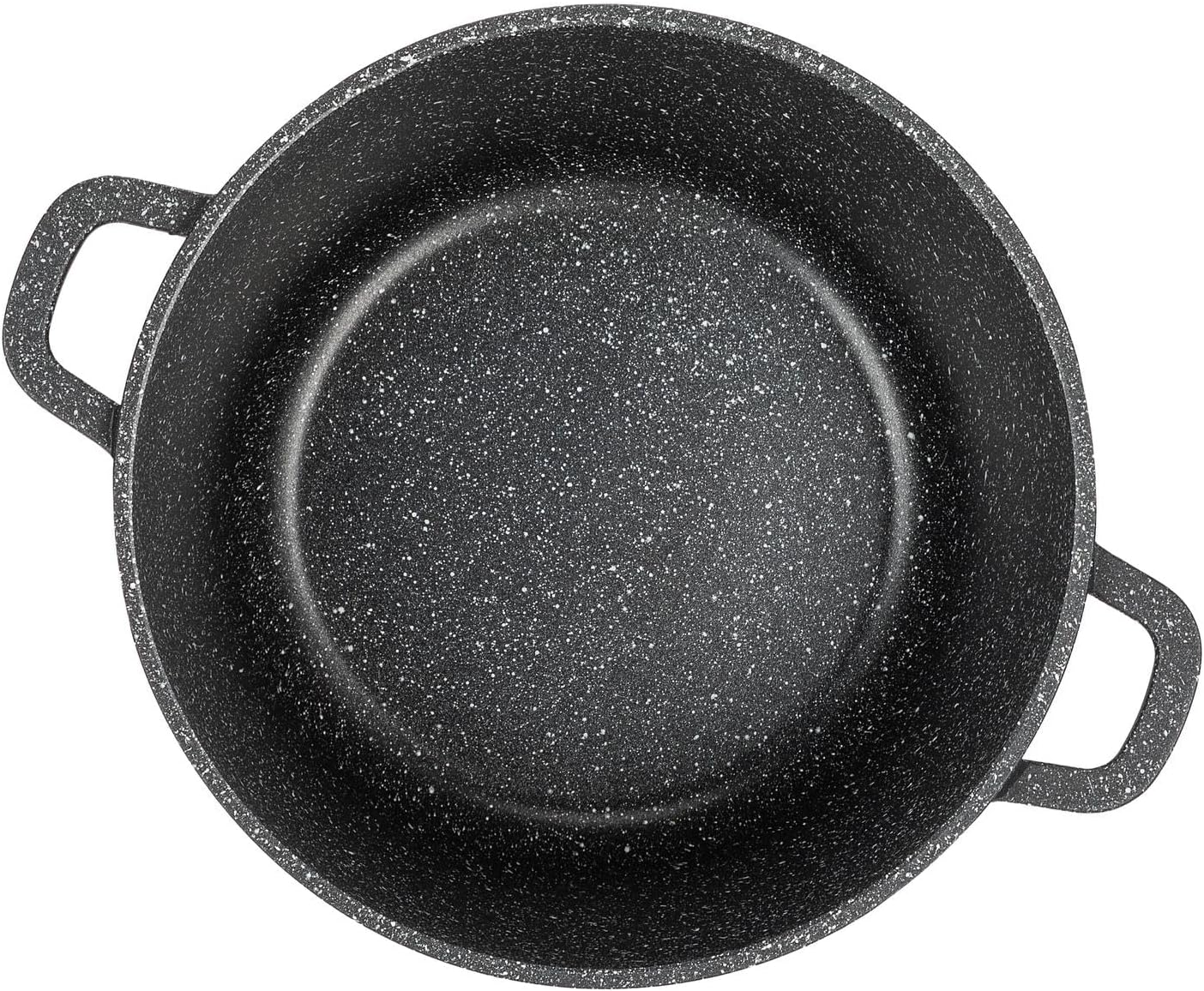 Kochtopf aus Aluminiumguss, Schwarz 6,5L Ø 24 cm