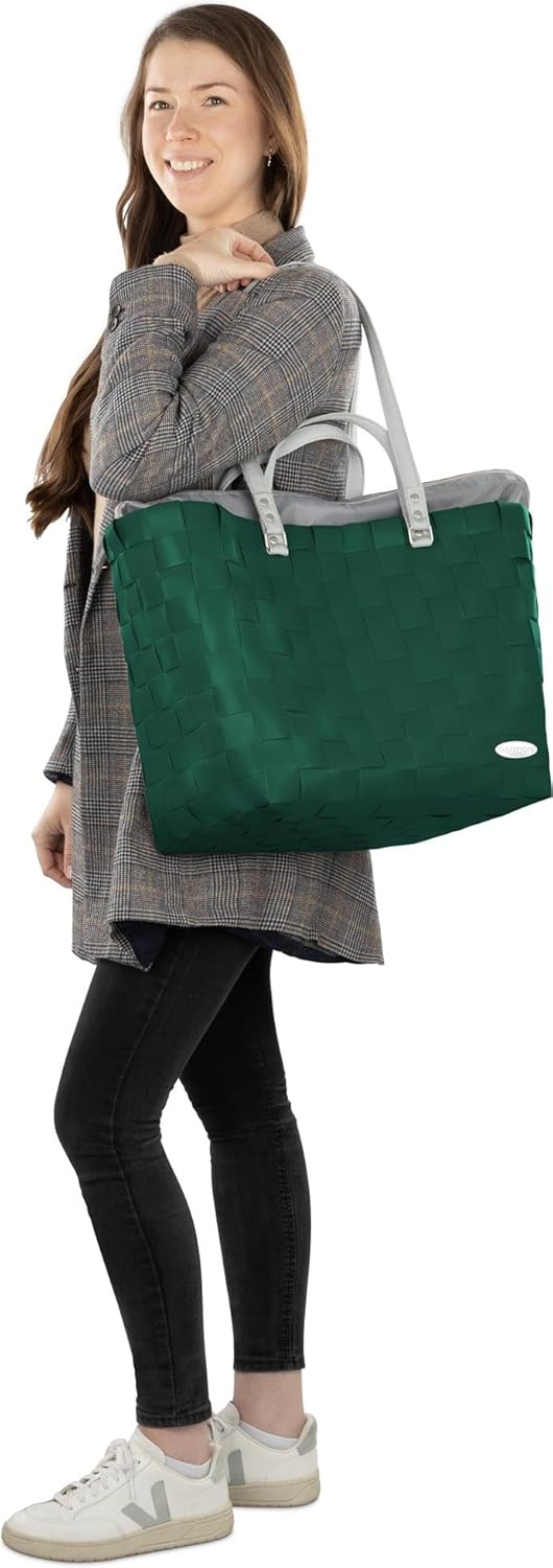 Erweiterbarer Einkaufskorb mit langen und kurzen Griffen (25 L), Classic / Blossom, Einheitsgrösse