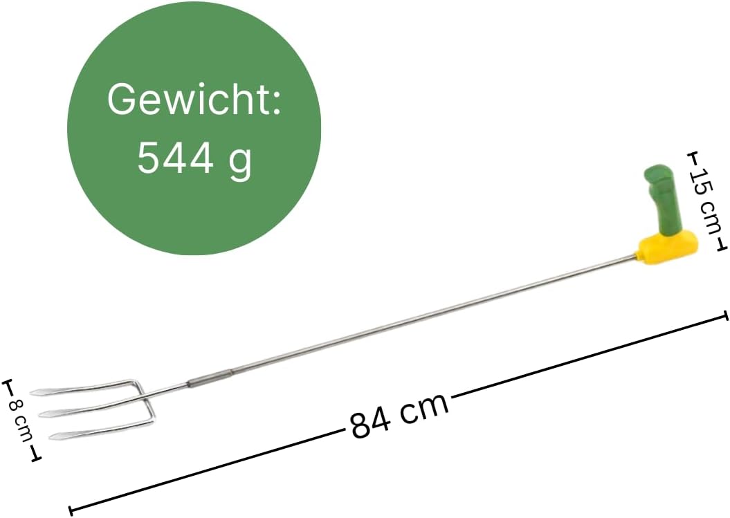 Ergonomisches Gartenwerkzeug für Hochbeete, lang Gabel