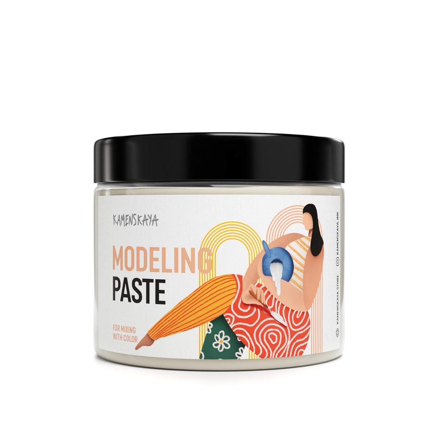 Strukturpaste für Acrylmalerei, Fein Elfenbein 500 ml