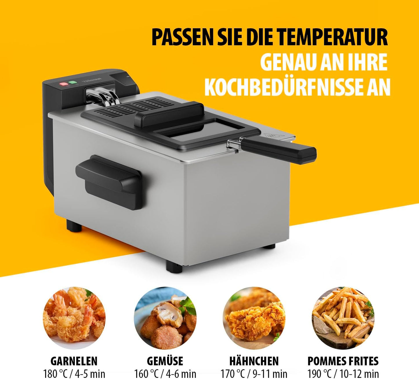 Fritteuse mit Sichtfenster und Cool Zone Technologie, PRO mit Sichtfenster und Filter NEU