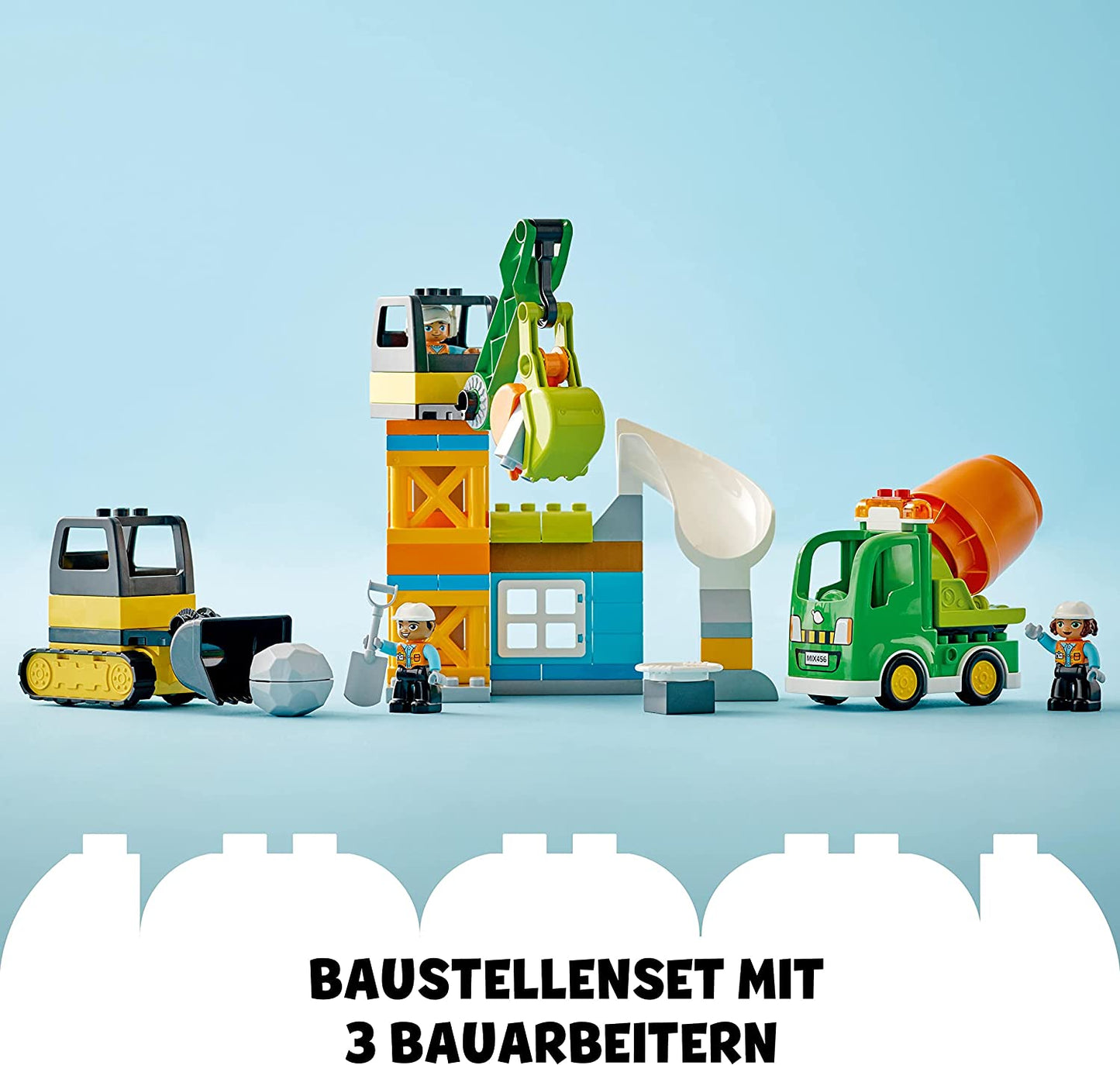 10990 DUPLO Baustelle mit Baufahrzeugen, Konstruktionsspielzeug, Single