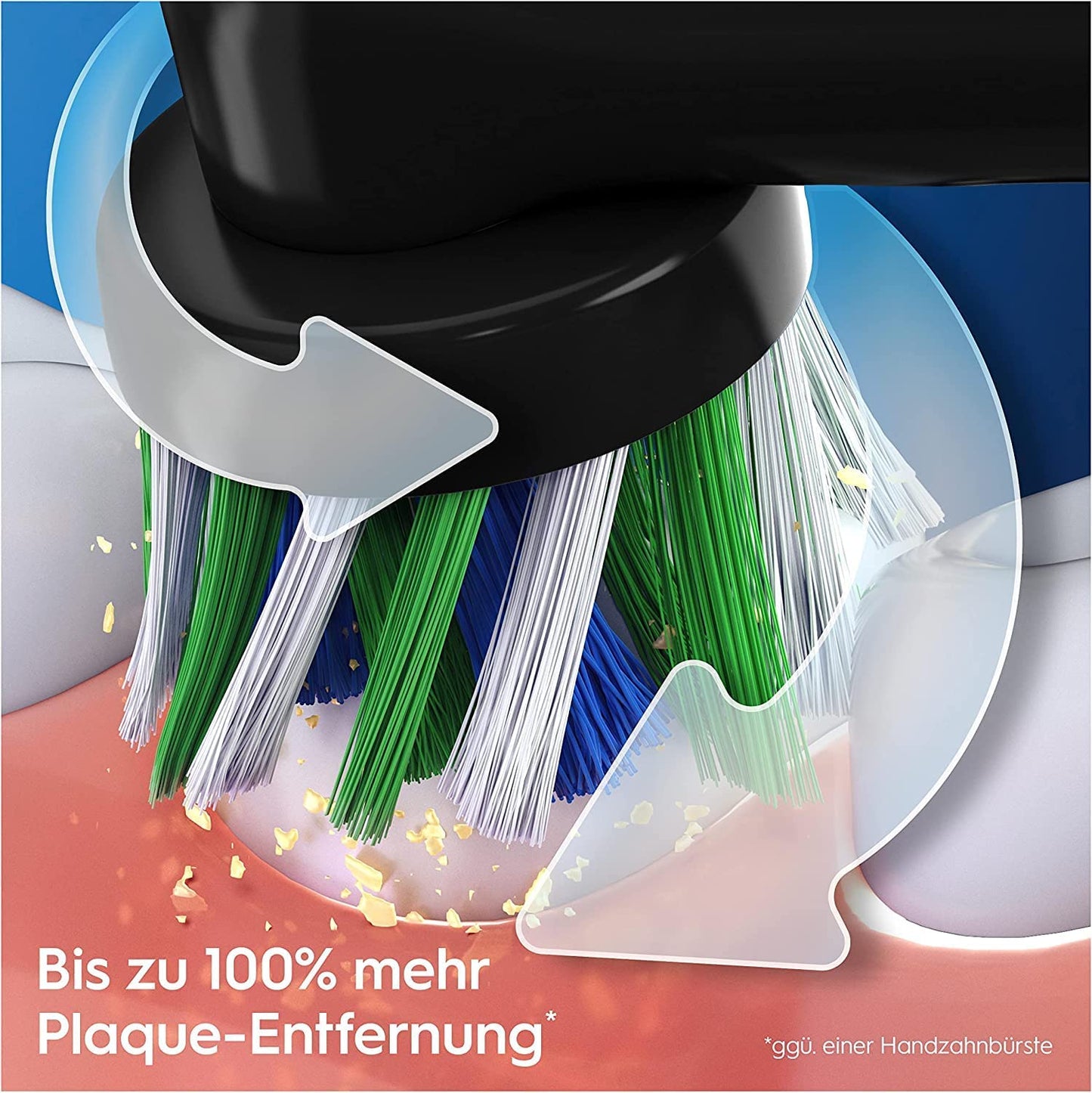 Oral-B Vitality Pro D103 Duo, Elektrische Zahnbürste, Black/Lilac Violet 2 Bürsten + 2 Köpfe