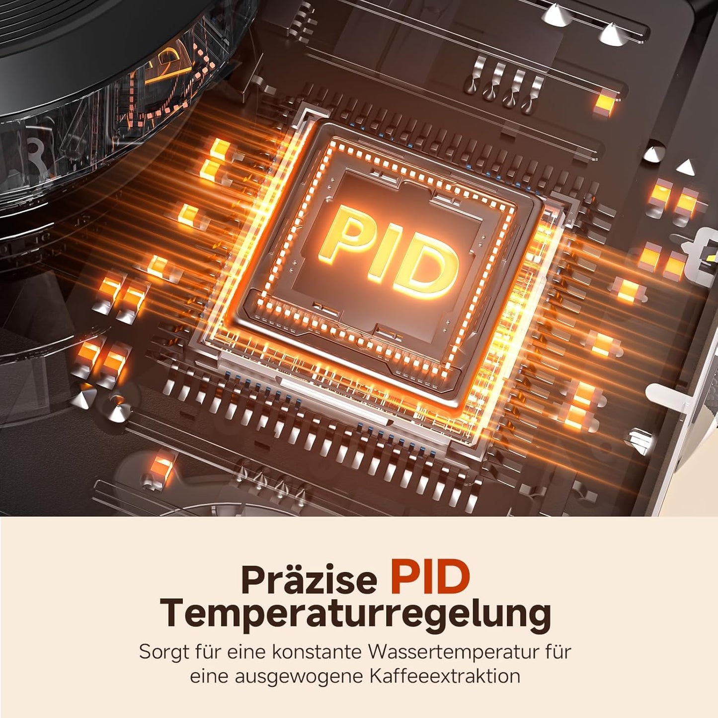 Siebträgermaschine mit Cold-Brew-Funktion, 1.8L Silver