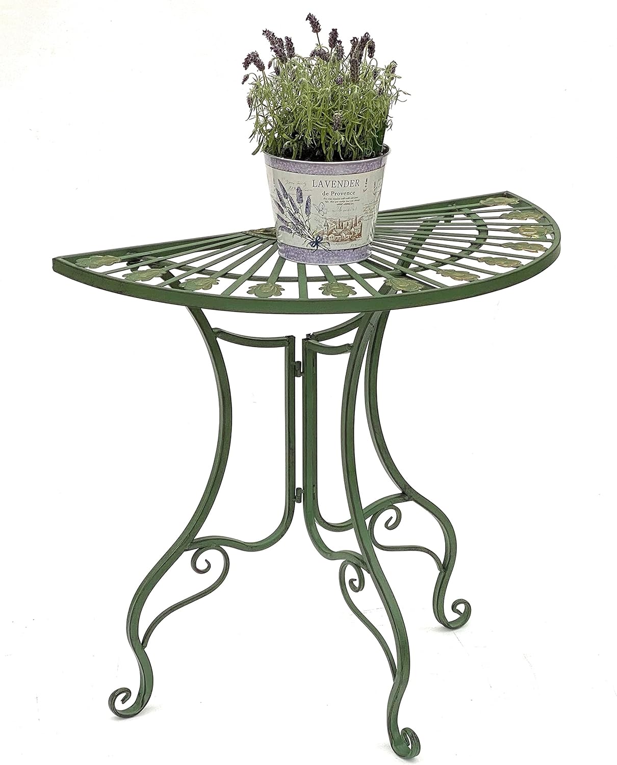 Halbrunder Gartentisch