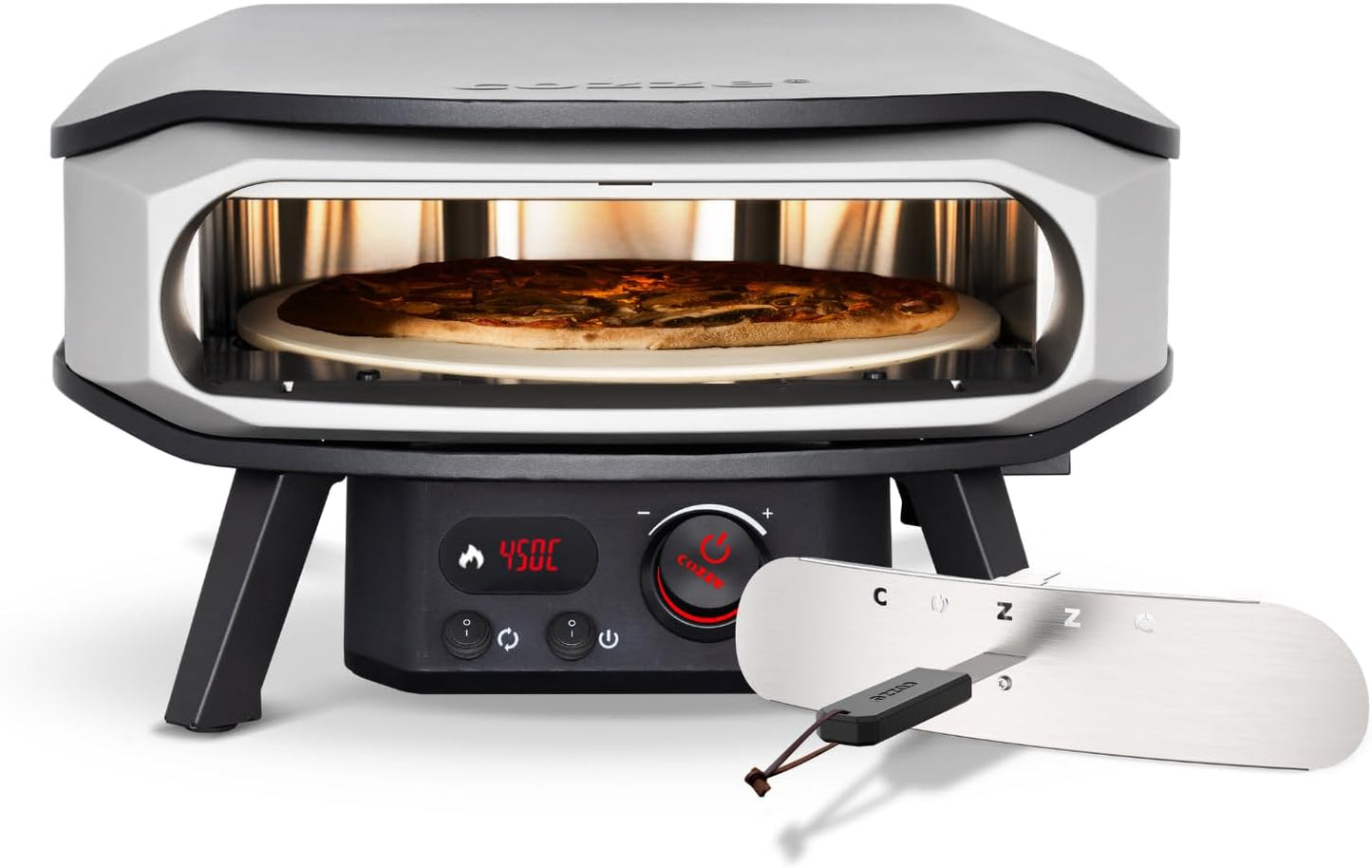 Elektrischer Pizzaofen mit Drehstein, 17" Electric