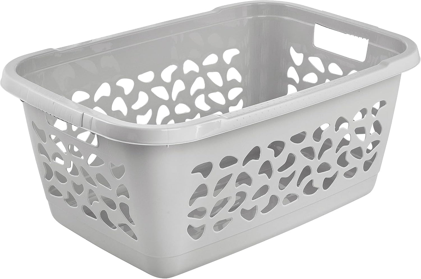 Wäschekorb Jost mit Luftdurchlässigem Dekor, Nordic Grey 52 L
