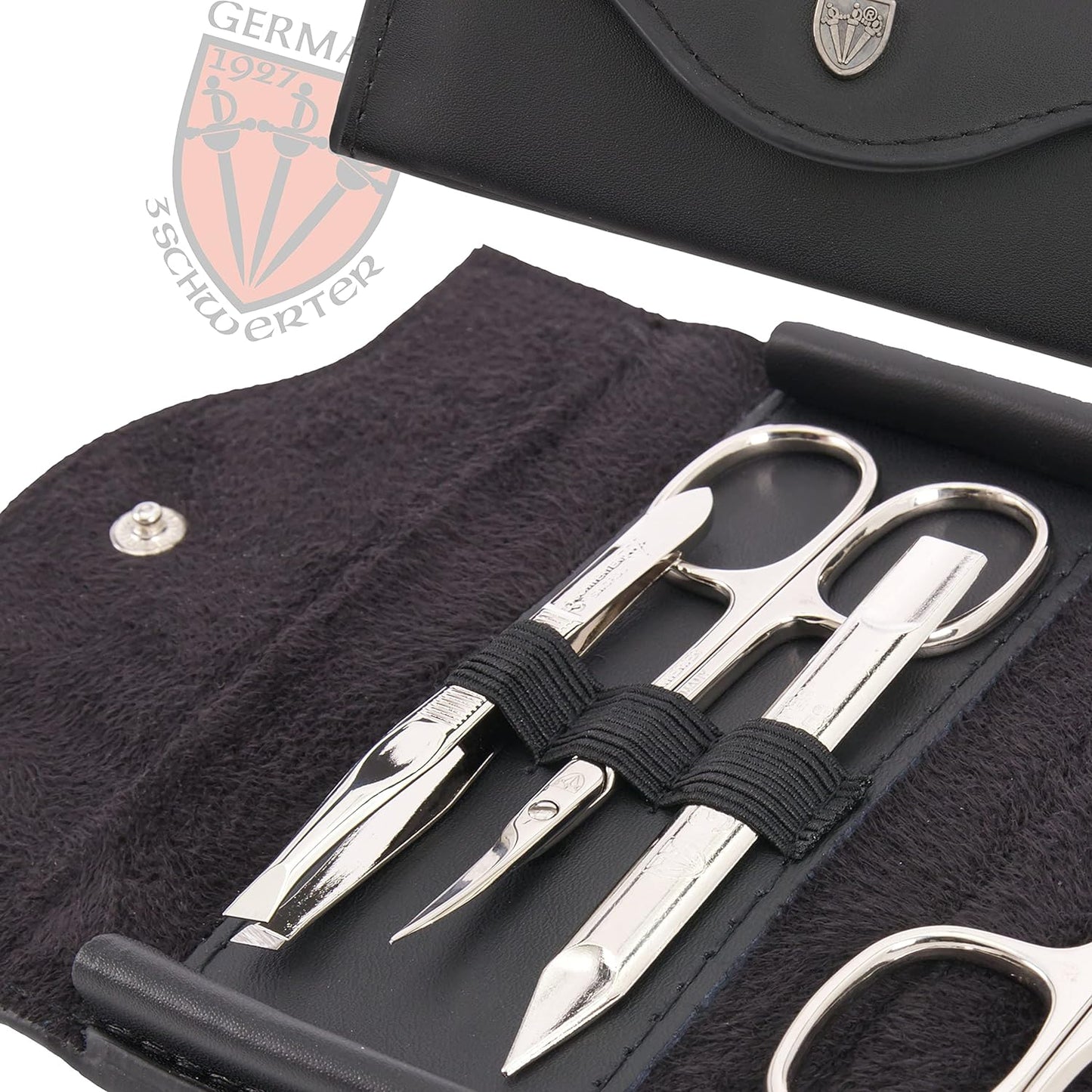 Maniküre Set Anzio III, ECHT LEDER - schwarz Anzio
