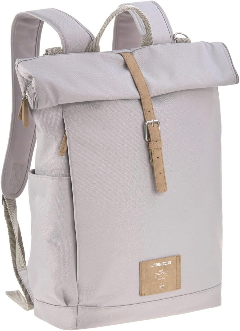 Rolltop Wickelrucksack, Grau