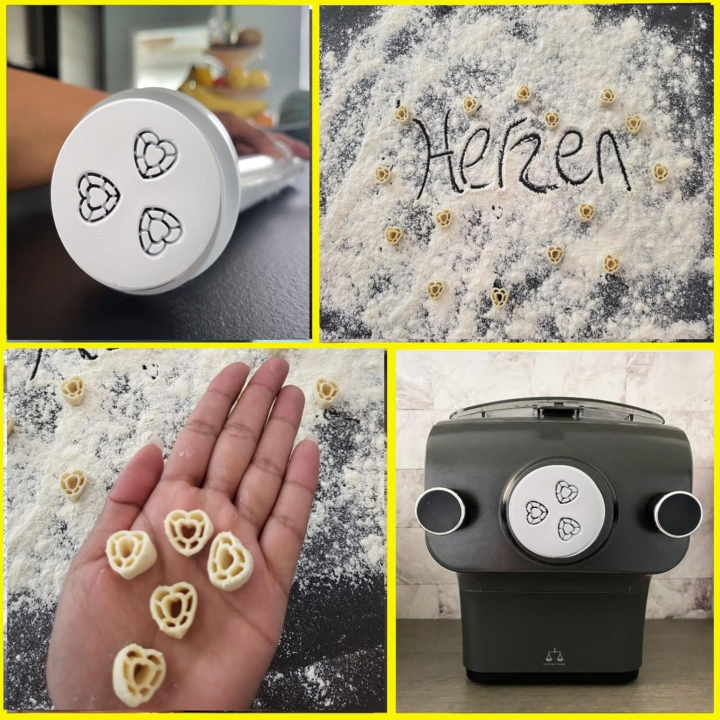 Herzform - Aufsatz für Pastamaker, Herzen