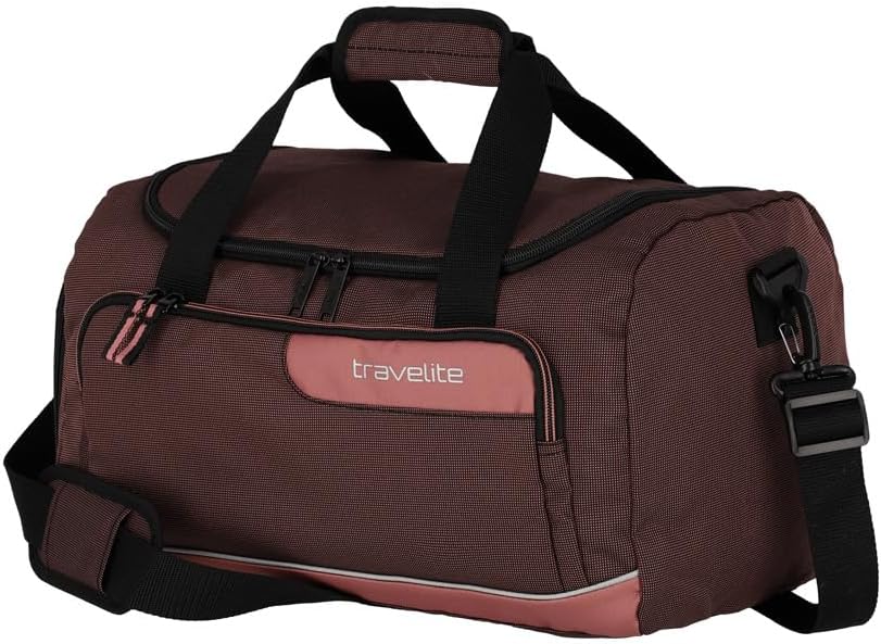 VIIA 4-Rollen Kofferset 4tlg., Trolley Set (L/M/S) + Reisetasche Frühlingsrose (Rot)