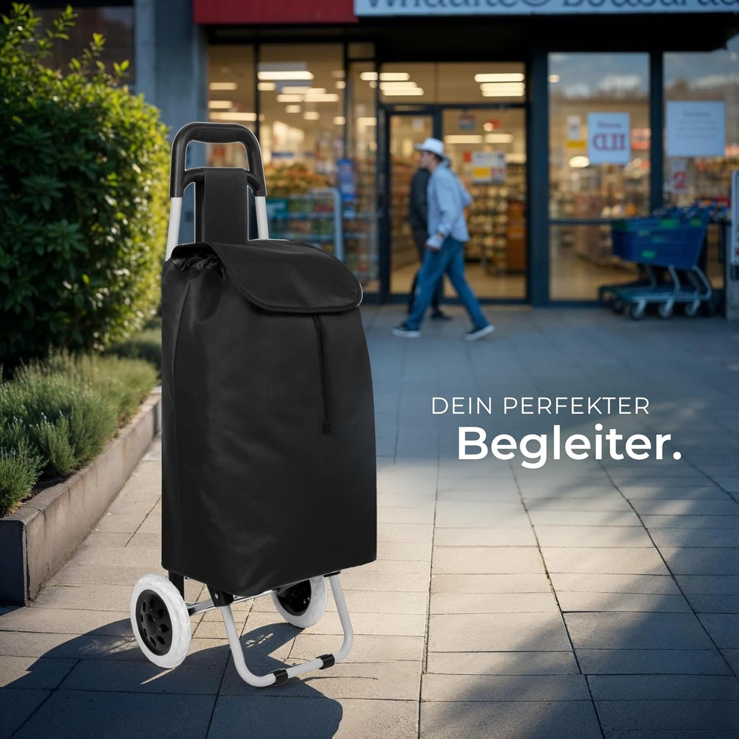 Klappbarer Einkaufstrolley, 38 Liter Volumen