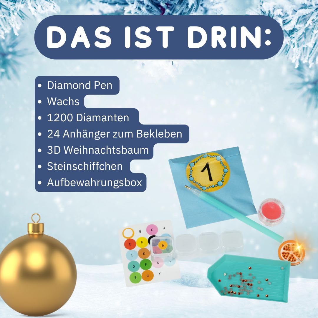 Diamond Painting Adventskalender, Kalender