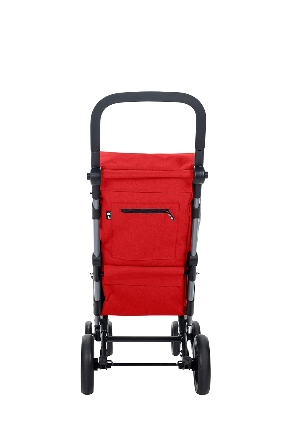 Einkaufstrolley Classic Duo Lett430 mit 4 Rädern und Bremse, Rot CLASSIC duo