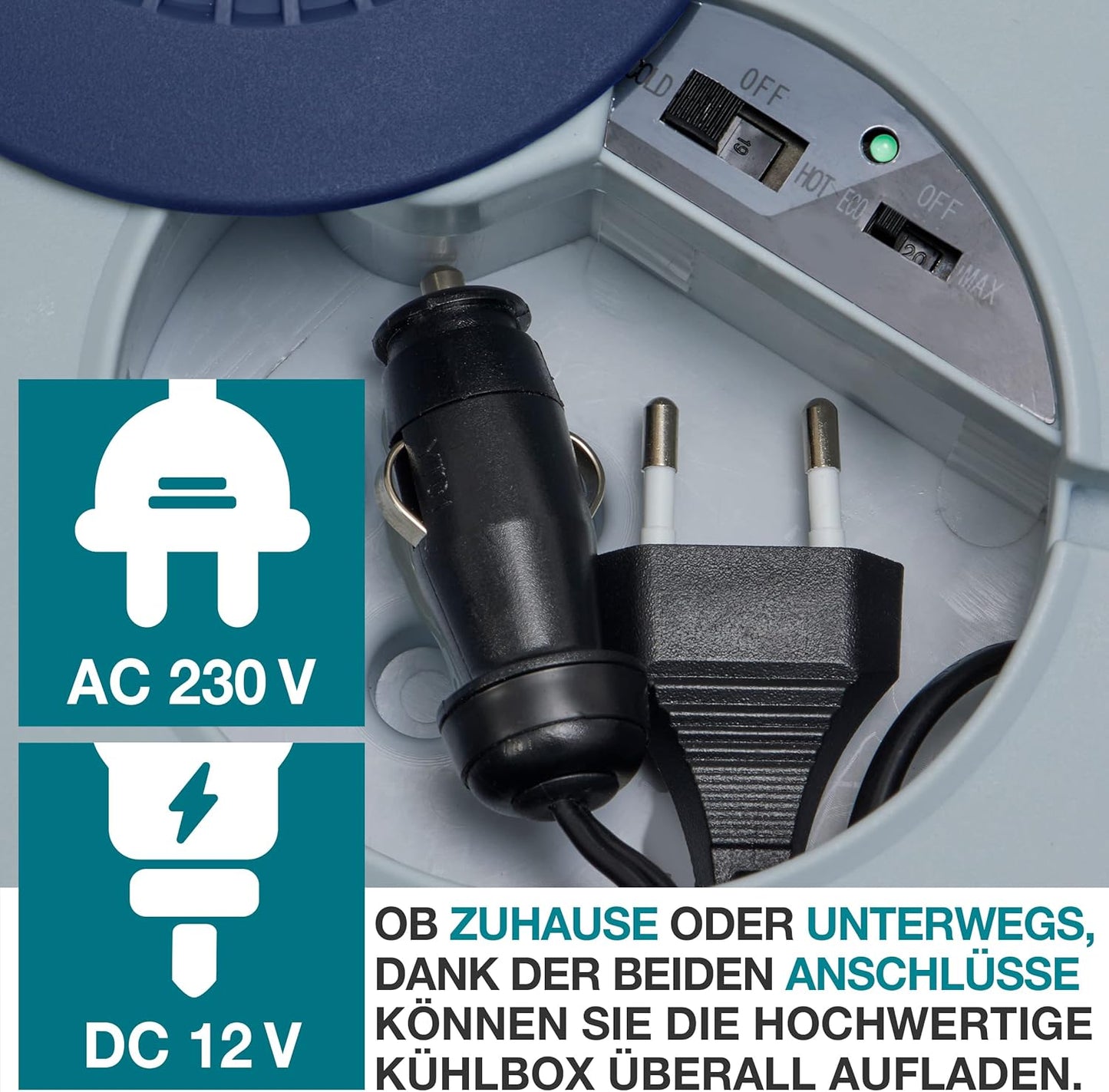 XXL 40 L Kühl- & Warmhaltebox – 2-in-1 Funktion, Blau