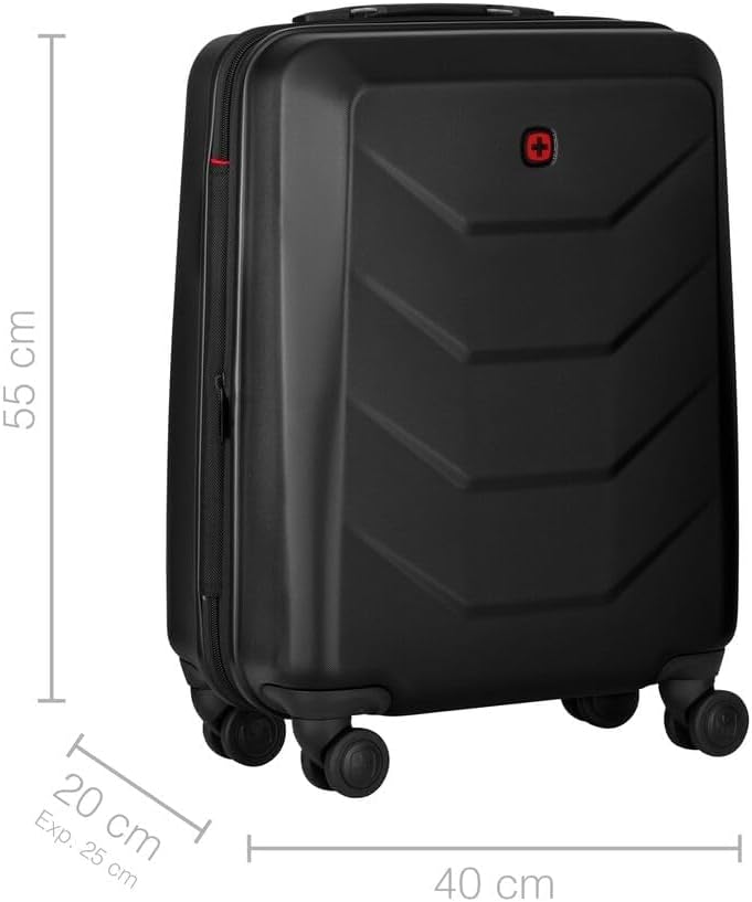 Prymo Carry-On Hartschalenkoffer, Schwarz Carry-On