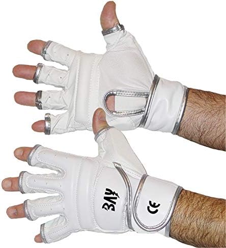 MMA Trainingshandschuhe, weiss/silber XS
