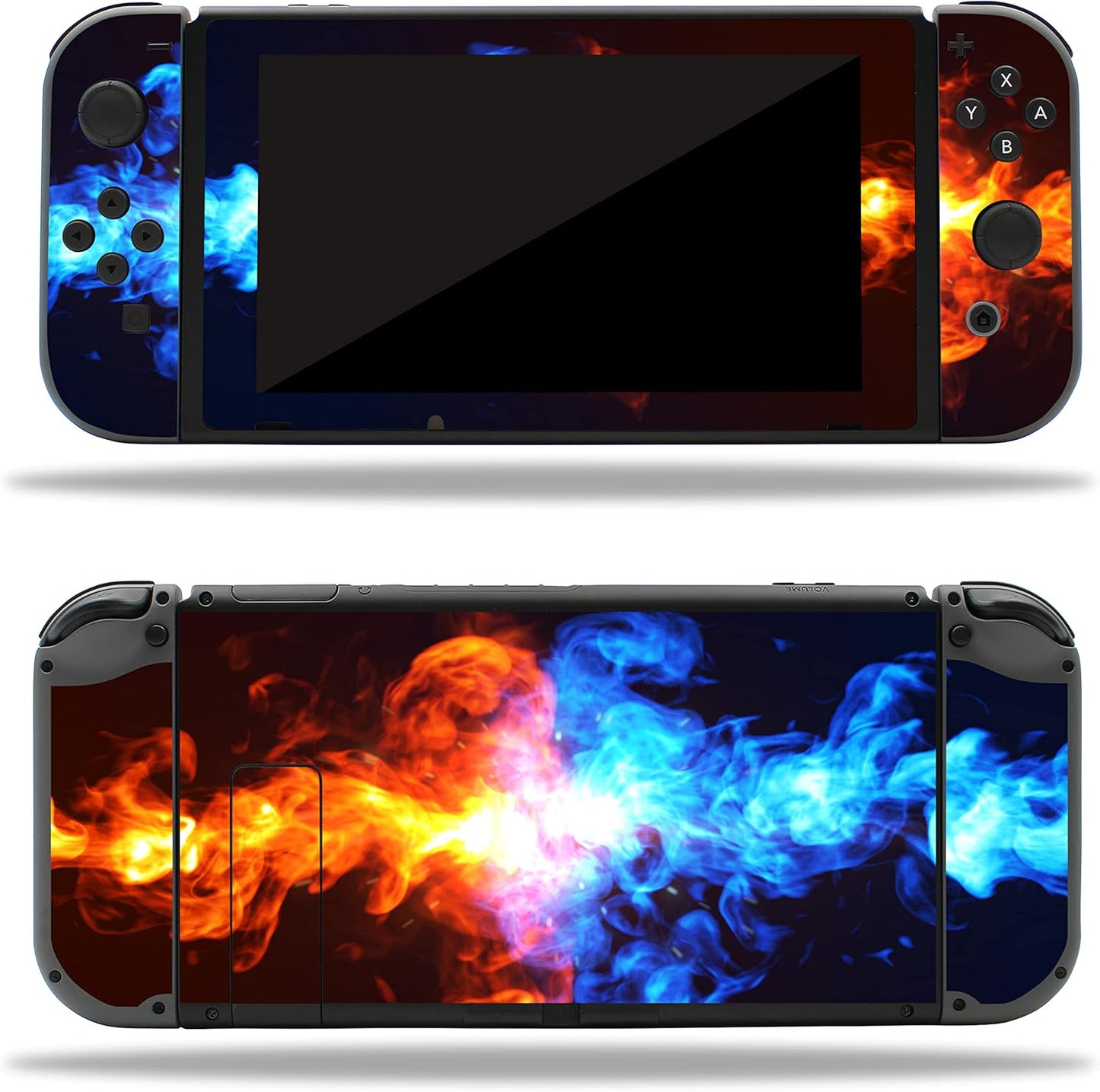 Folien Skin Set für Nintendo Switch, Nr. 16 Feuer 2