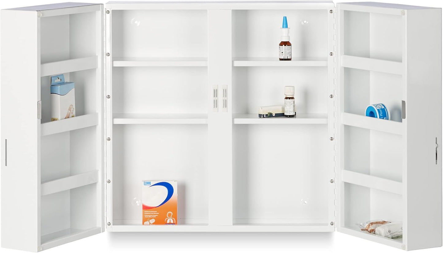 Abschliessbarer Medizinschrank mit 11 Fächern