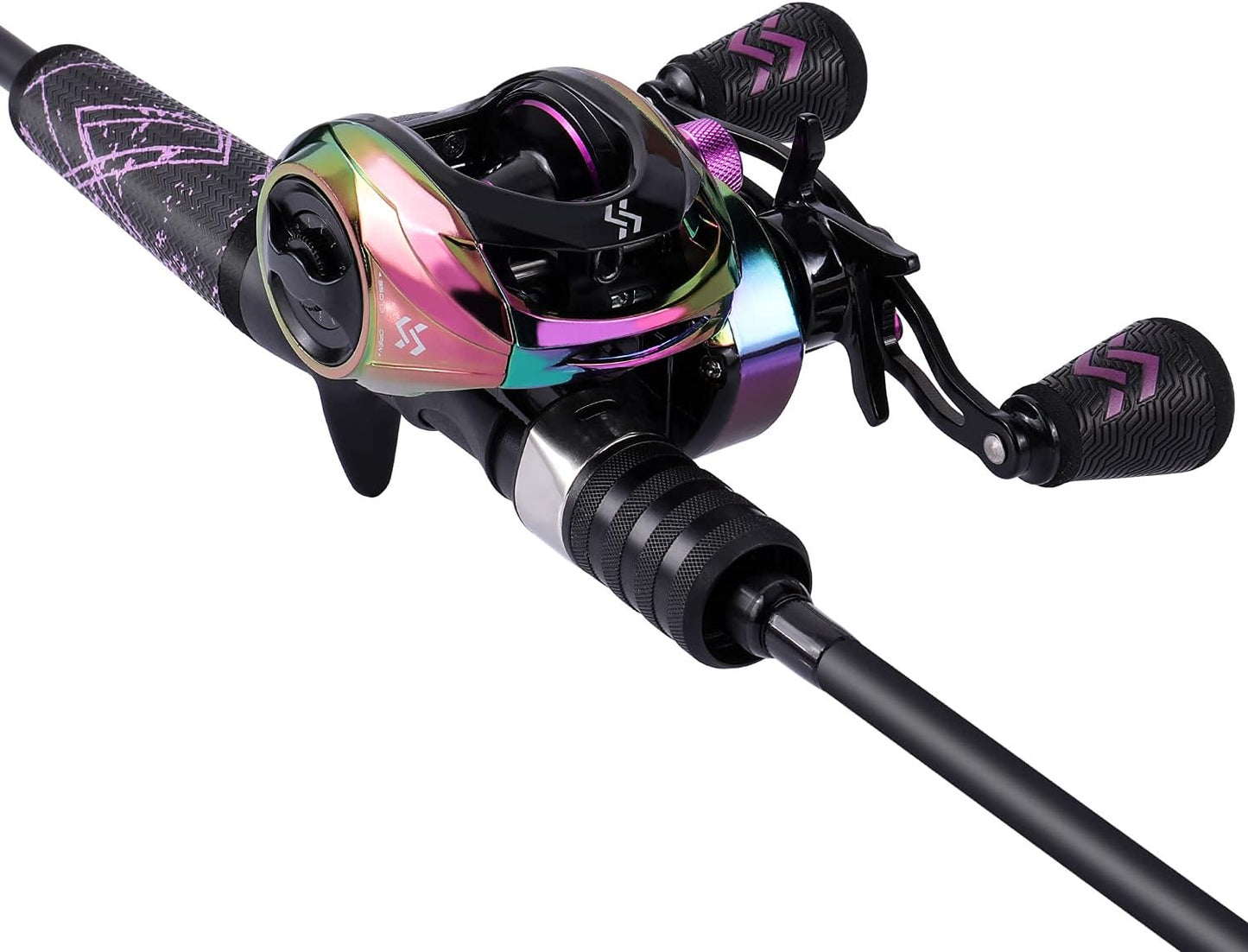 Baitcasting Angelruten-Kombi mit SuperPolymer-Griff, 6'0"Medium-2piece B-Casting-Kombi - Linkshänder
