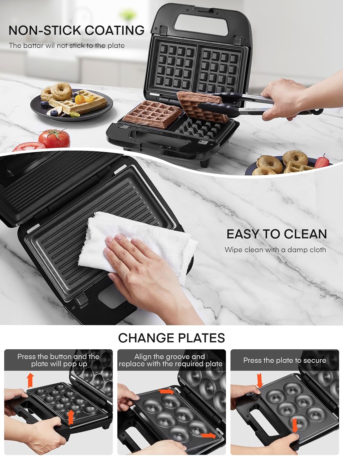 Sandwichmaker 6 in 1