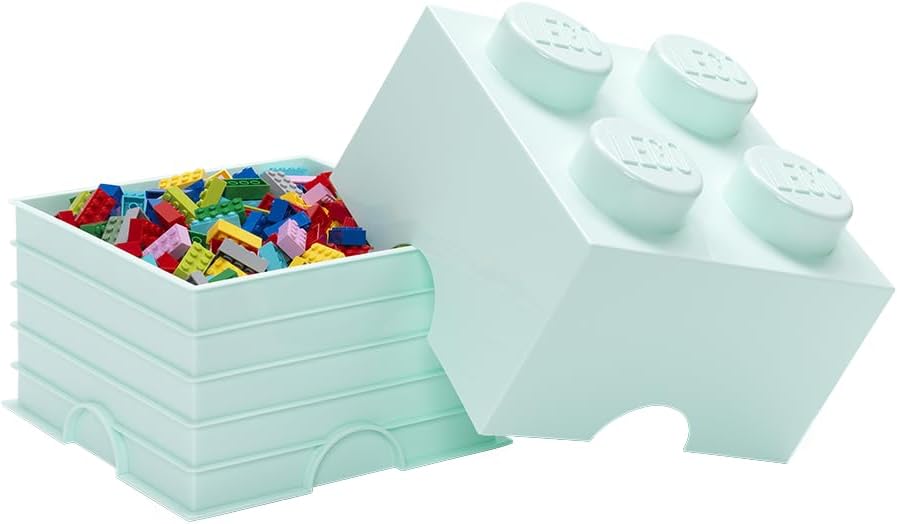 Storage Brick, Aqua Light Blue