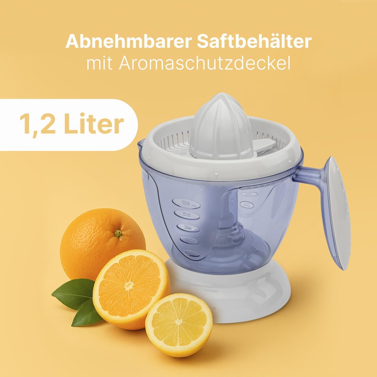 Elektrische Saftpresse mit Start-/Stoppfunktion 1,2 L, Single